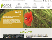 Tablet Screenshot of osez-agroecologie.org